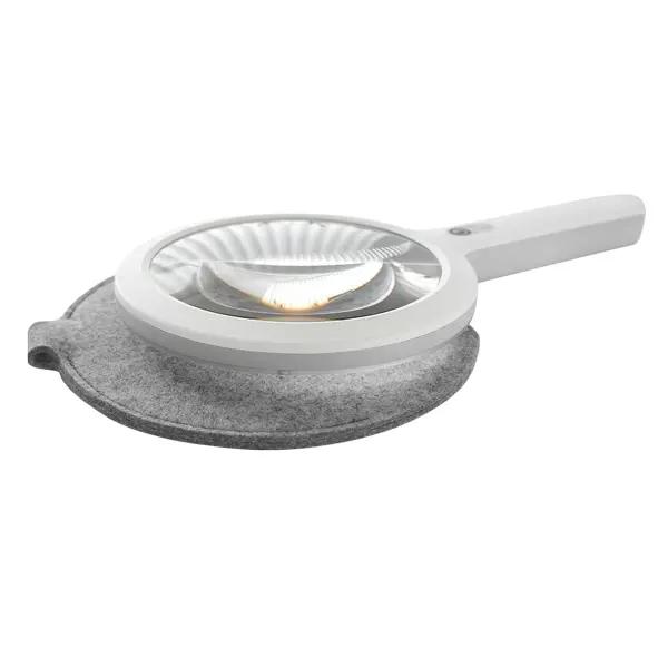 Lupenleuchte DERUNGS OPTICLUX Hand - Tageslichtqualität, dimmbar, 1.7x Vergrößerung
