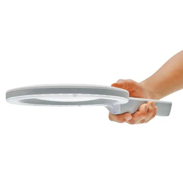 Lupenleuchte DERUNGS OPTICLUX Hand - Tageslichtqualität, dimmbar, 1.7x Vergrößerung