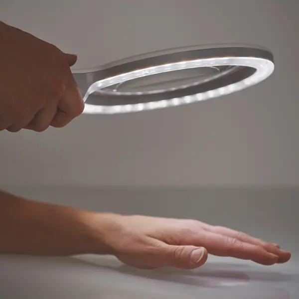 Lupenleuchte DERUNGS OPTICLUX Hand - Tageslichtqualität, dimmbar, 1.7x Vergrößerung