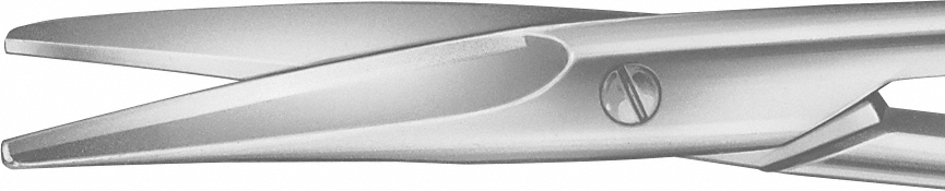 Mayo Durotip Präparierschere, gebogen - Kräftiges Modell, stumpf/stumpf, 14 cm