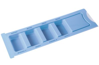 Medikamentendispenser - 4-fach, Morgen-Mittag-Abend-Nacht 