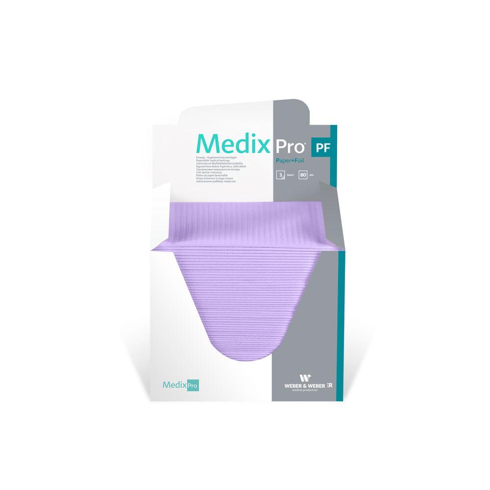 Medix Pro PF Medizinische Unterlagen, 33 x 48 cm - 80 Blatt, gefaltet, 3lg, beschichtet