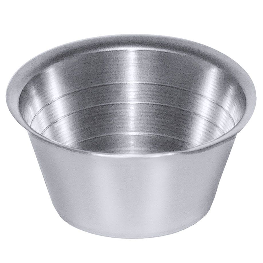 Medizinbecher, 30 ml - Ø 5 cm, Höhe 2,5 cm, Aus matt poliertem Edelstahl