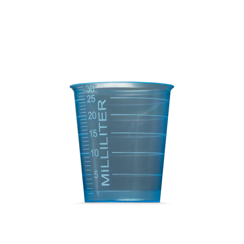 Medizinbecher PP 30 ml, 80 Stück - Graduiert, 5 Farben