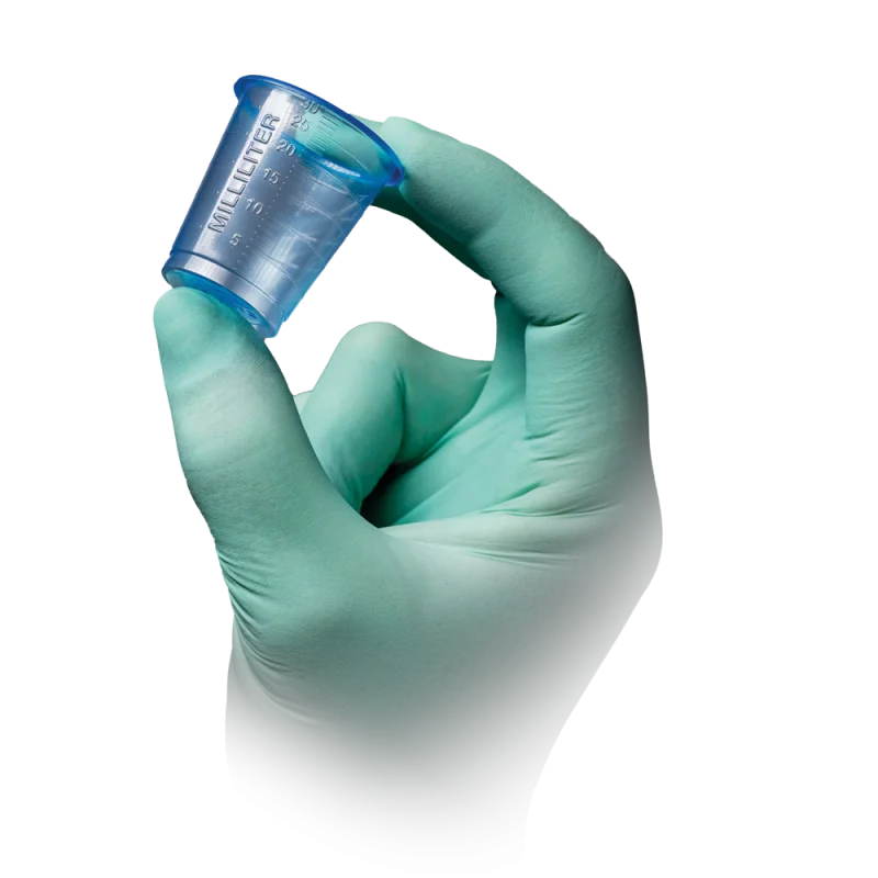 Medizinbecher PP 30 ml, 80 Stück - Graduiert, 5 Farben