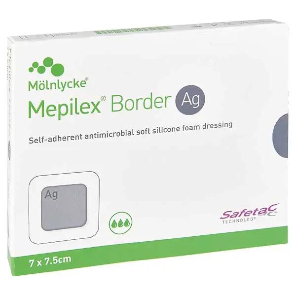 Mepilex Border Ag - Antimikrobieller Schaumverband mit Silberionen (SSB-fähig)