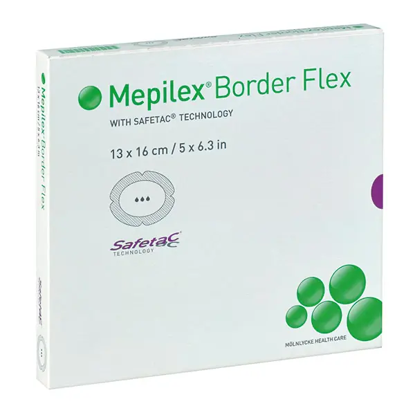 Mepilex Border Flex - Selbsthaftender, hochabsorbierender Polyurethanschaumverband (SSB-fähig)