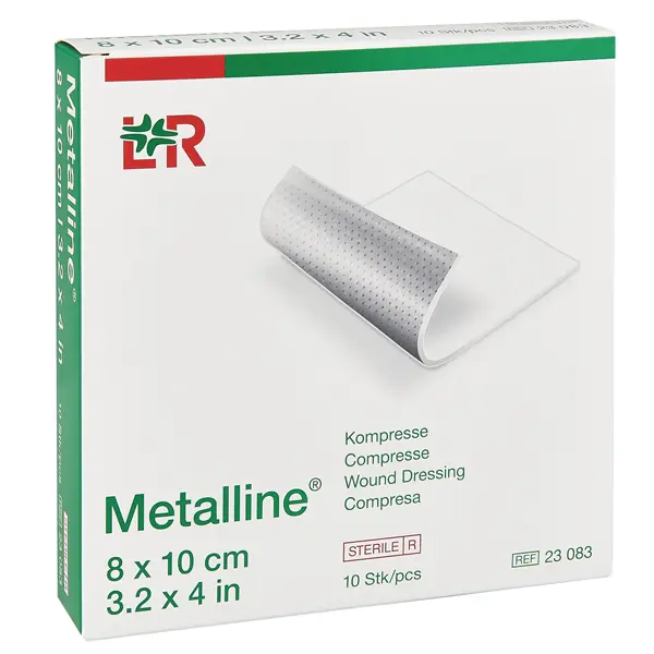 Metalline Kompressen Lohmann & Rauscher - Für Verordnung und OTC (SSB-fähig)
