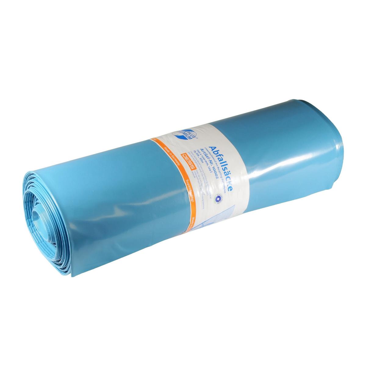 Müllsäcke 120L - 100µ, blau, Rolle à 25 Beutel - 700 x 1100 mm