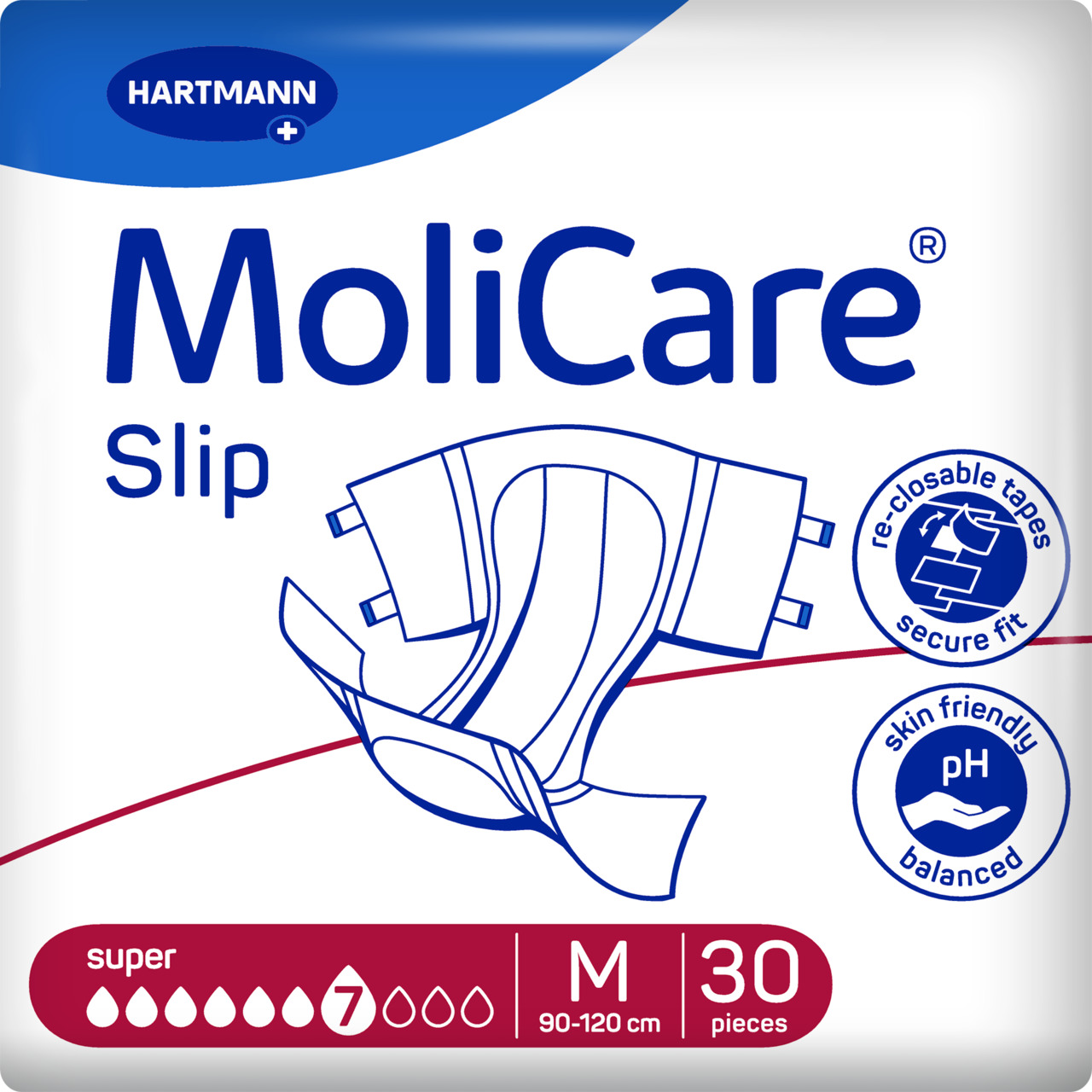 MoliCare Slip super 7 Tropfen - Einweghosen bei schwerer Inkontinenz