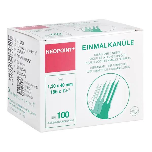 Neopoint Einmalkanülen - Einzeln steril verpackt  - Gr. 12 schwarz