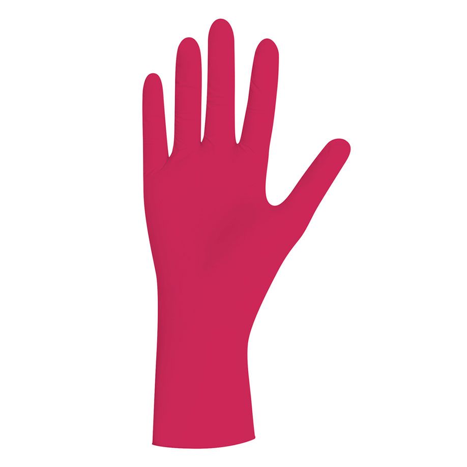 Nitrilhandschuhe RED PEARL - unsterile puderfreie Untersuchungshandschuhe, rot