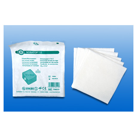 NOBATOP 12 Kompressen 6-fach steril - 20 X 5 Stück zur allgemeinen Wundversorgung