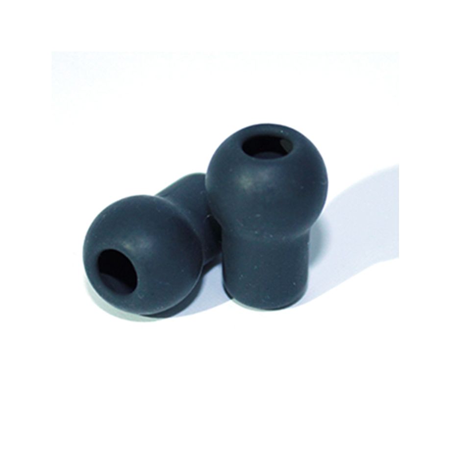 Ohroliven Soft (PUR) - anthrazit, Birnenform, Ø-Innen 3 mm 