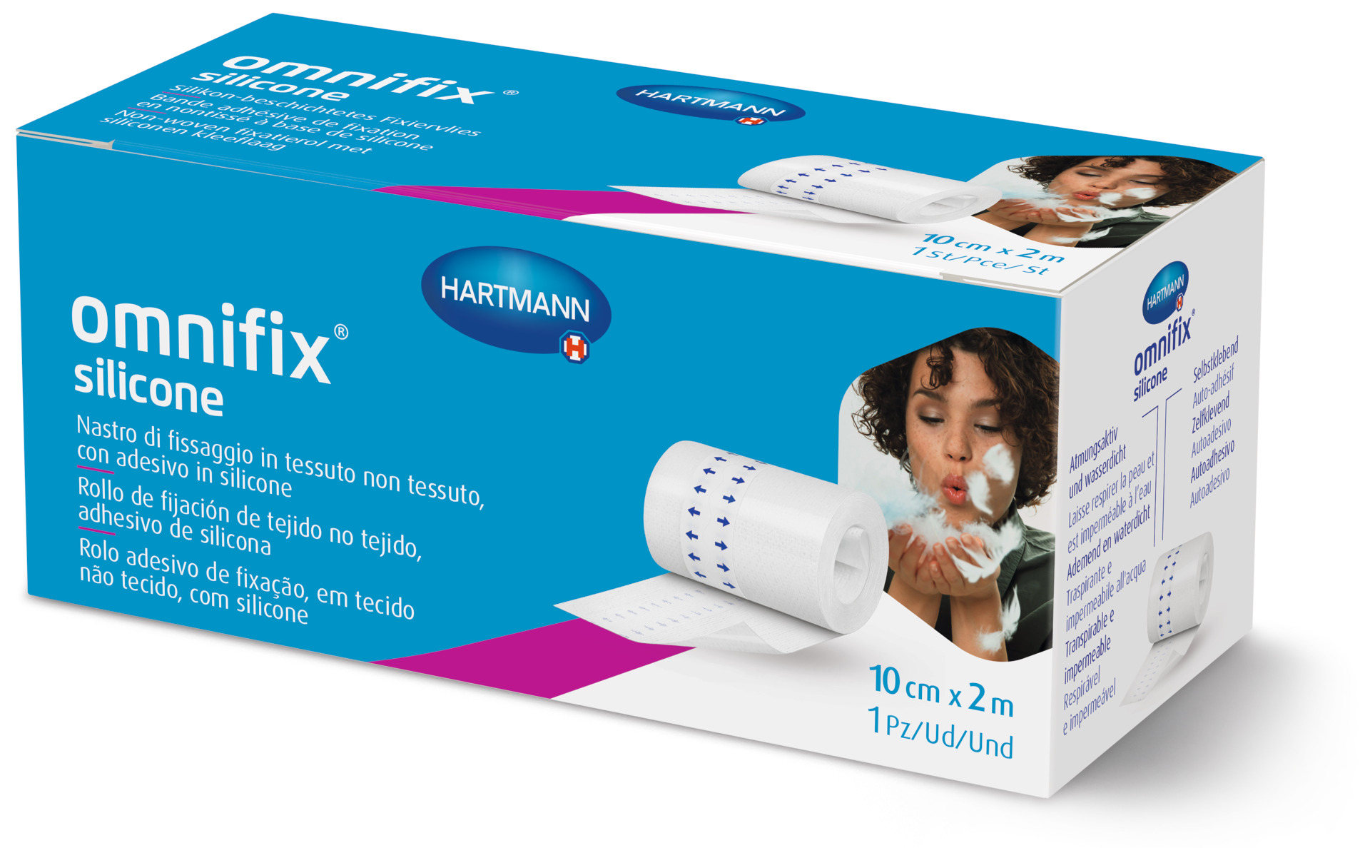 Omnifix silicone - Selbstklebendes und Hautfreundliches Silikonbeschichtetes Fixiervlies (SSB-fähig)