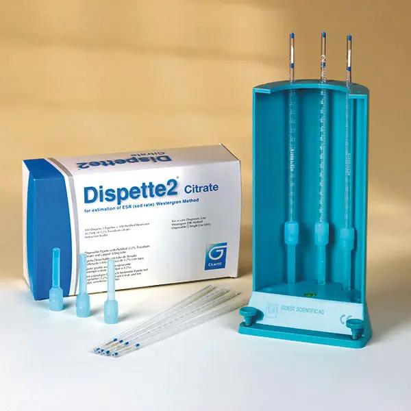 Original Dispette 2 - Blutsenkungspipetten, vorbefüllt mit Antikoagulant