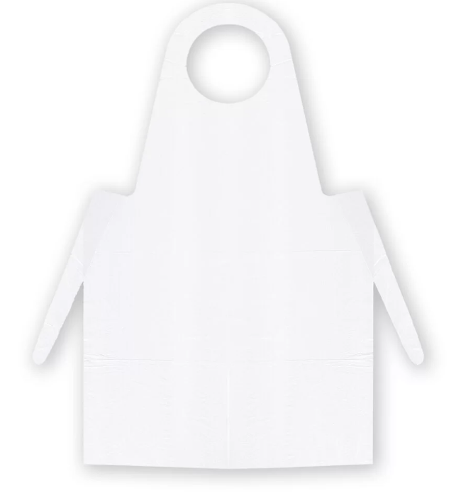 PE-Einmalschürzen - Mit Verschlussbändern an der Taille, Strapazierfähig, Unsteril