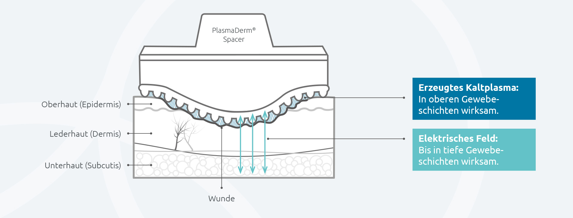 PlasmaDerm Universal Flex Gerät inkl. Cutan Handgriff - Kaltplasma-Therapie 