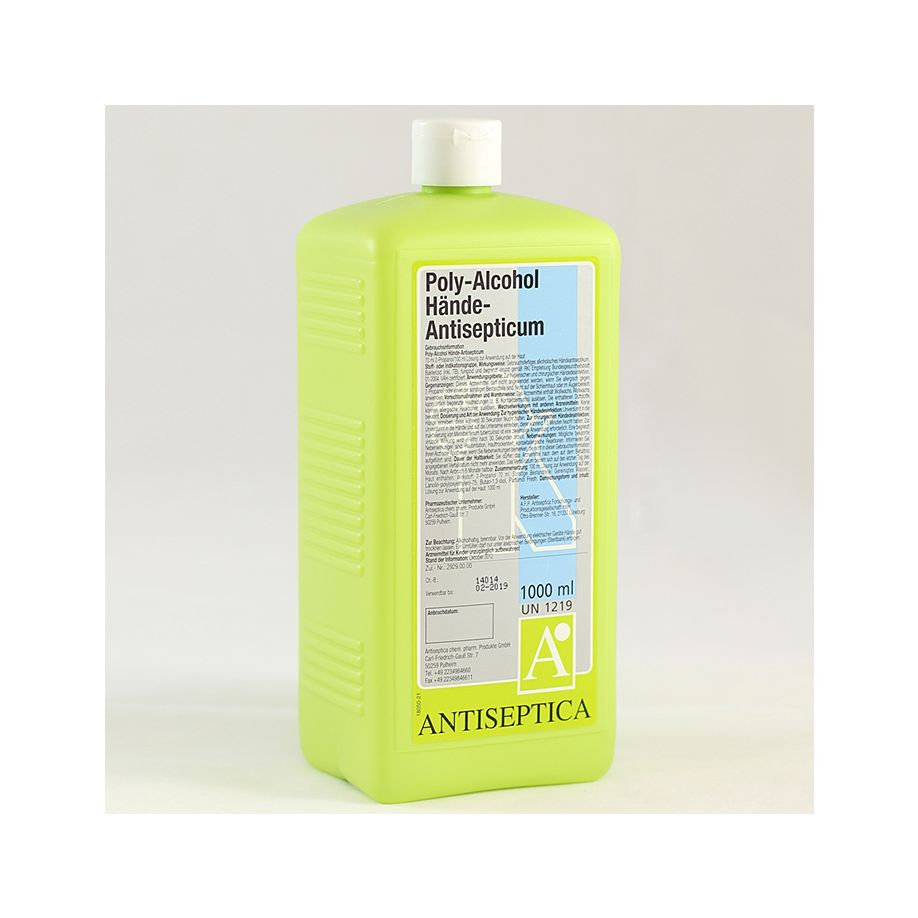 Poly-Alcohol - Hände-Antisepticum für die hygienische und chirurgische Händedesinfektion
