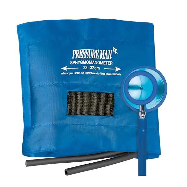 Pressure Man I - Blutdruckmesser Set mit farbigem Doppelkopf-Stethoskop