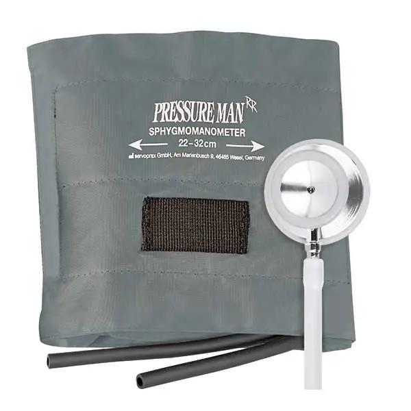 Pressure Man I - Blutdruckmesser Set mit farbigem Doppelkopf-Stethoskop