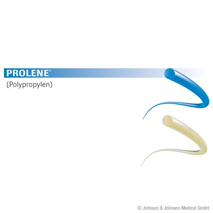 PROLENE BB 75cm 3Dtzd - Blaues monofiles, nicht resorbierbares Nahtmaterial (SSB-fähig)