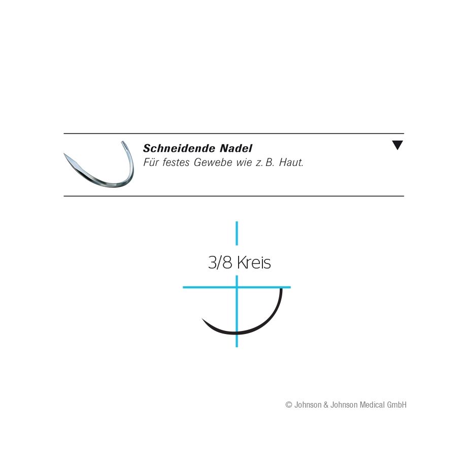Prolene FS3  45 cm  3Dtzd - Blaues monofiles, nicht resorbierbares Nahtmaterial (SSB-fähig)