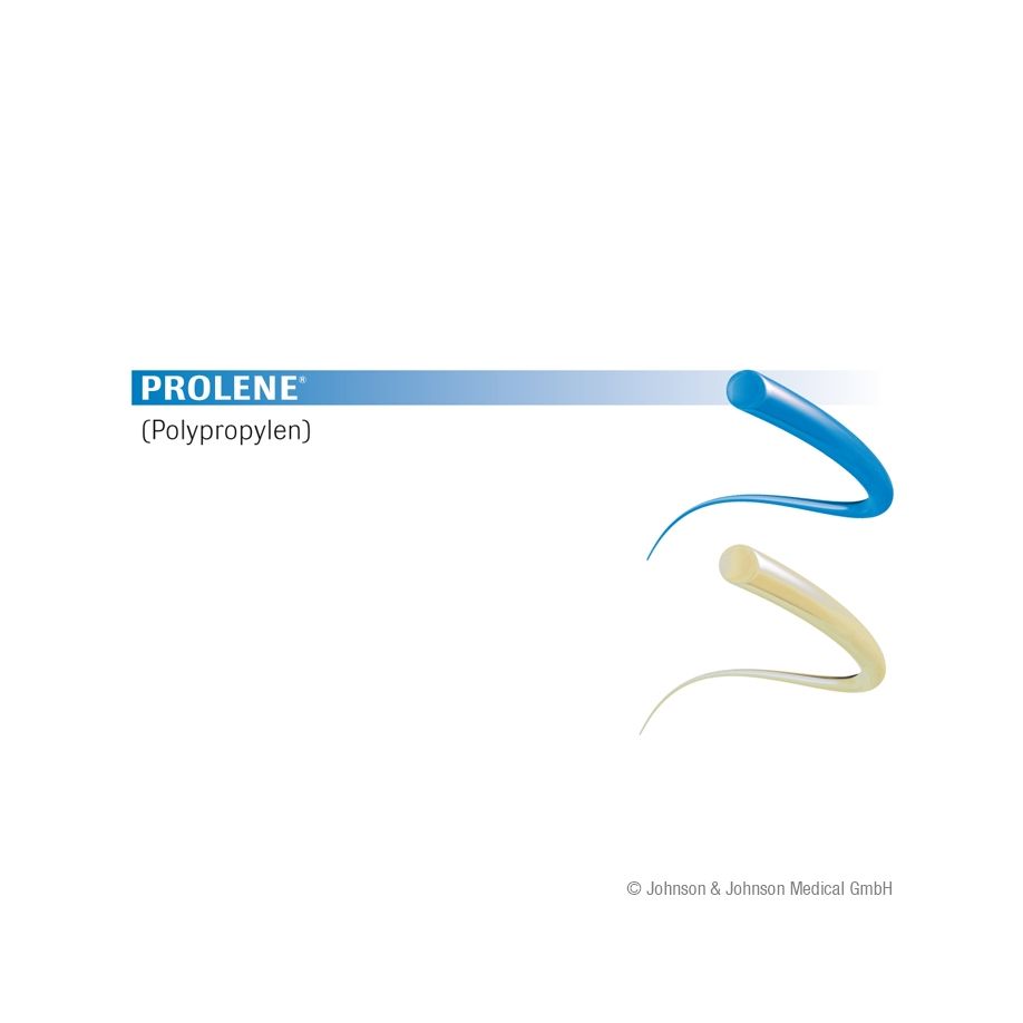Prolene FSLX  3=2/0  75 cm  3Dtzd - Blaues monofiles, nicht resorbierbares Nahtmaterial (SSB-fähig)