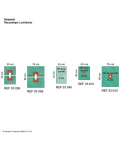 Raucodrape OP-Lochtücher - steril, 2-Lagig, in 2 verschieden Größen