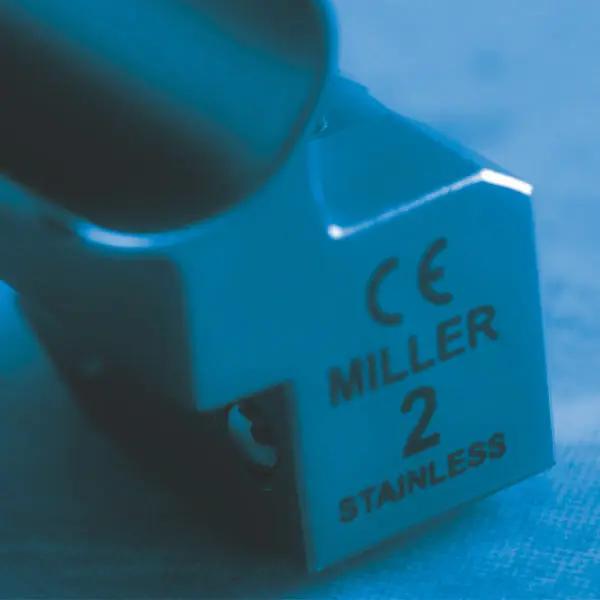 RESQ-Blade Edelstahl Kaltlichtspatel Macintosh/Miller - Mit heller Halogenbirne