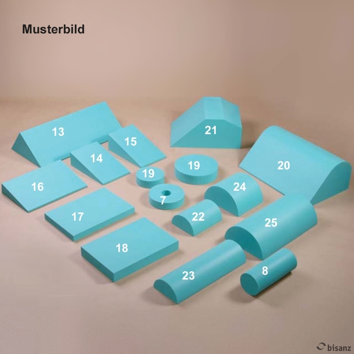 Röntgenhalbrolle Nr. 25 - 36 x 22 x 11 cm, Farbe agave