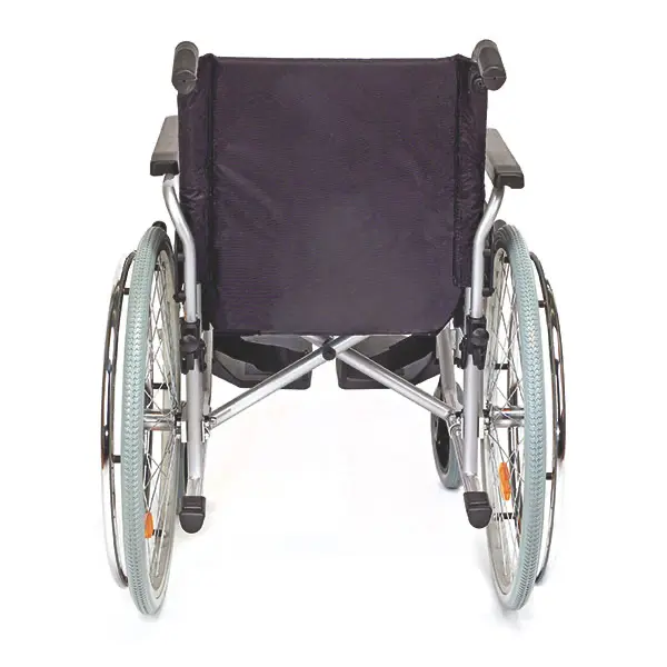 Rollstuhl aus Stahl - Mit höhenverstellbarem Sitz von 47 – 51 cm