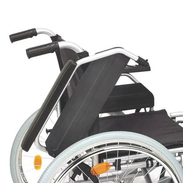 Rollstuhl aus Stahl - Mit höhenverstellbarem Sitz von 47 – 51 cm