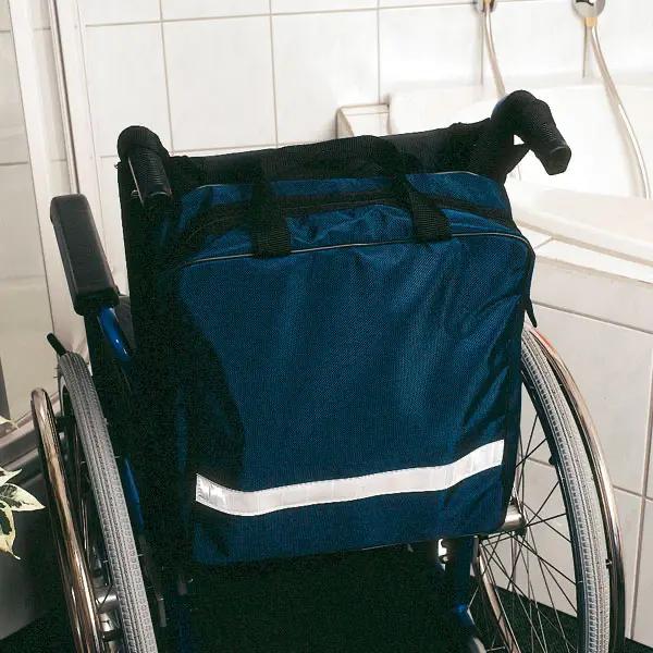 Rollstuhltasche - wasserdichte Nylontasche mit Reißverschluß und Tragegurten