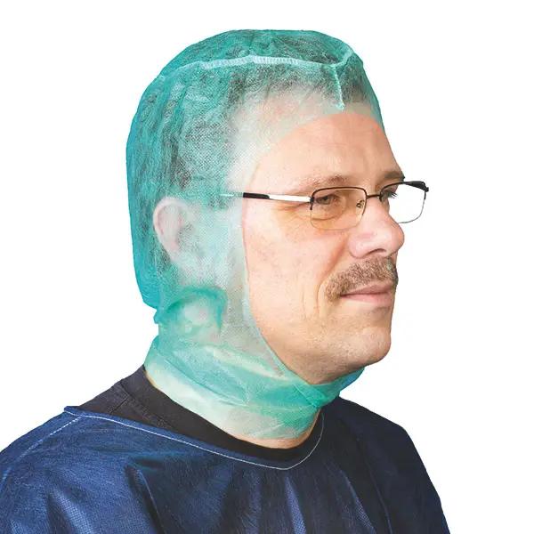 Ärztehaube Astronaut mit Bändern aus NON-WOVEN Material - Umschließt Kopf- & Seitenpartie