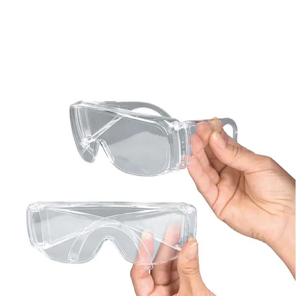 Schutz- und Überbrille aus farblosem Polycarbonat - Mit Seiten- und Augenbrauenschutz