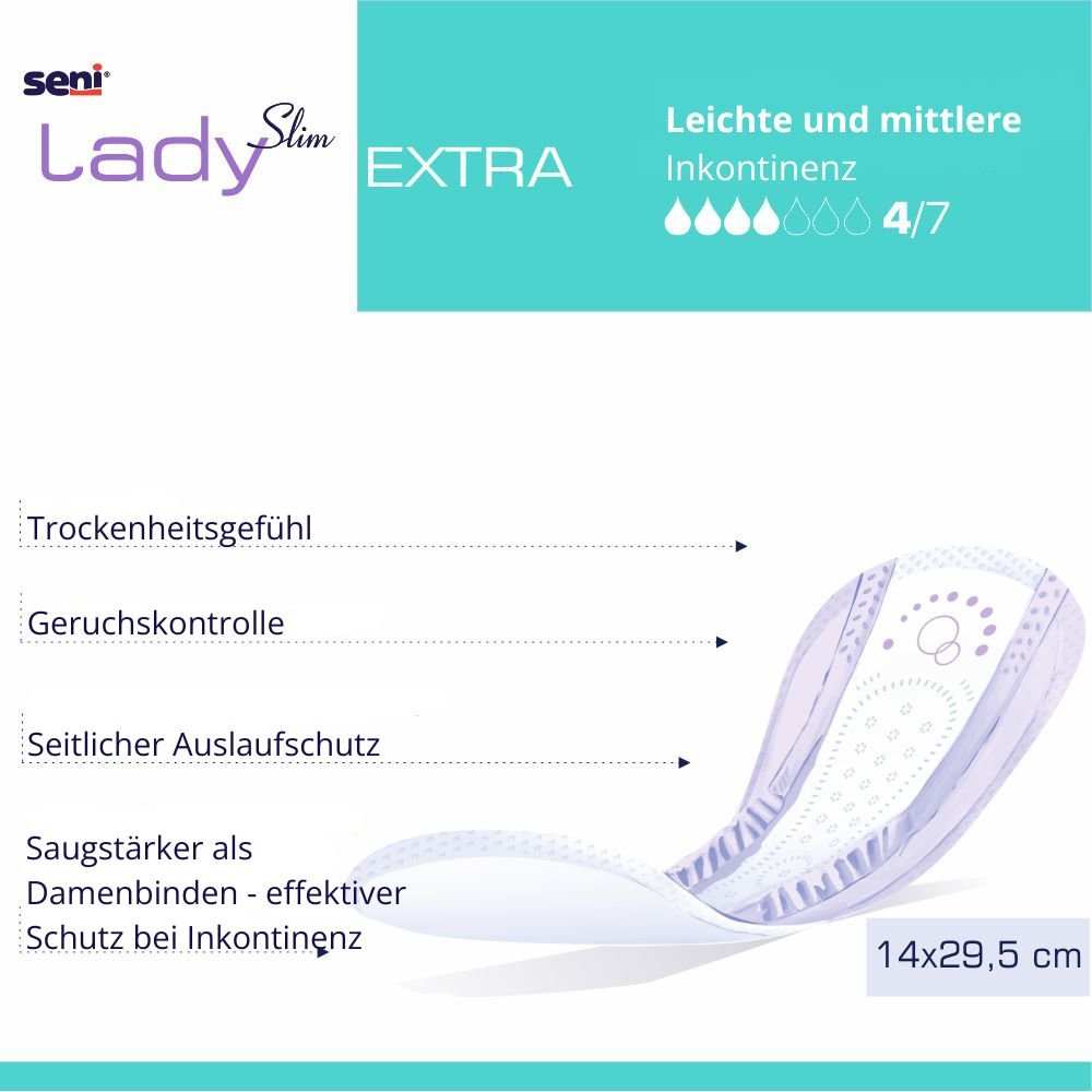 Seni Lady Slim Extra, 15 Stück - Inkontinenzeinlagen