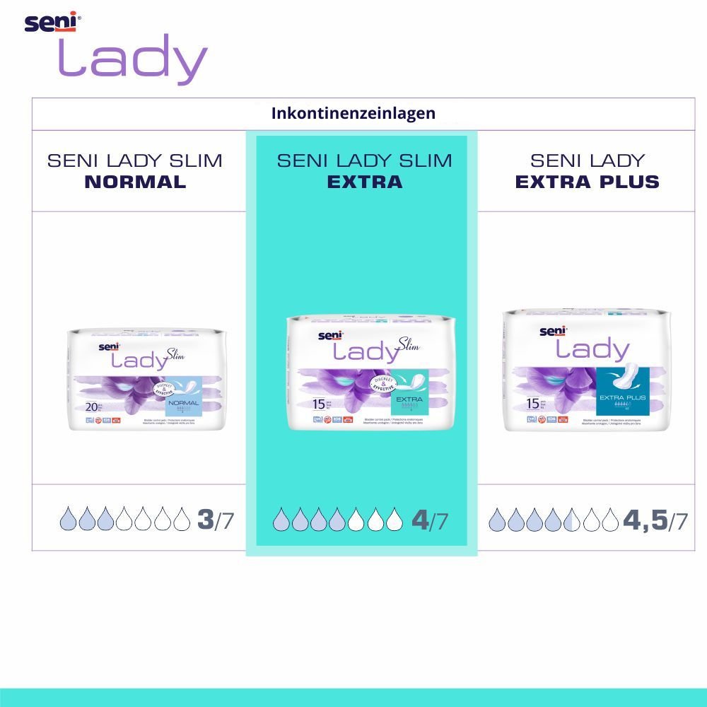 Seni Lady Slim Extra, 15 Stück - Inkontinenzeinlagen