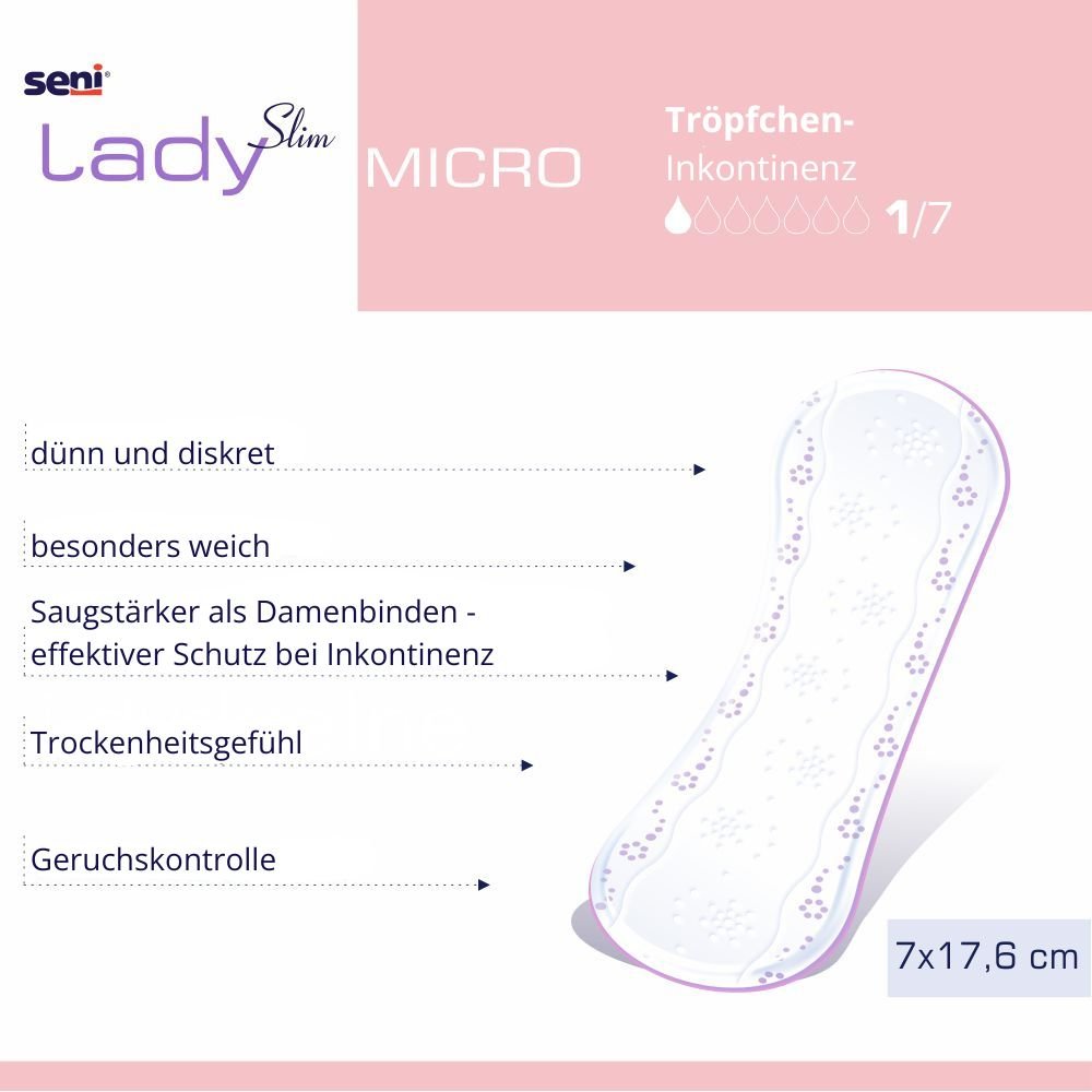 Seni Lady Slim Micro,  20 Stück - Inkontinenzeinlagen