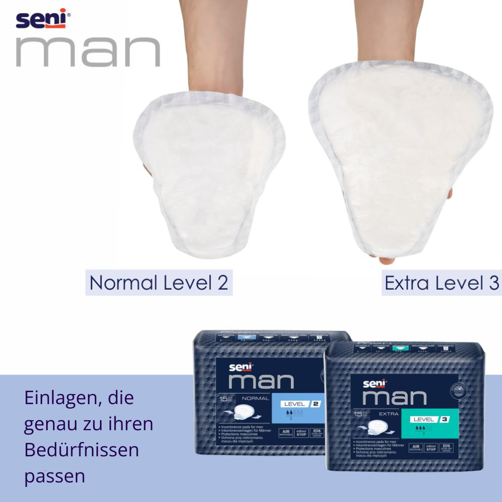 Seni Man Normal Level 2 Inkontinenzeinlage - für Männer, bei leichter Inkontinenz