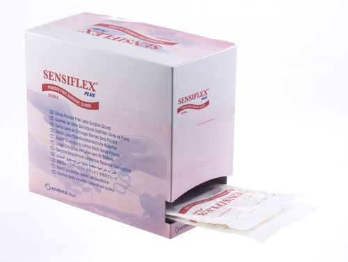 Sensiflex plus OP-Handschuhe, steril - 50 Paar, Latex, puderfrei  - Größe 6,5