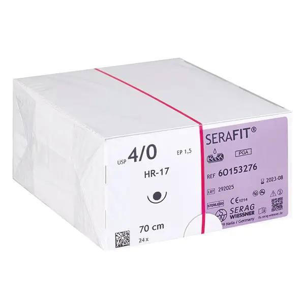 Serafit - Nahtmaterial, geflochtener resorbierbarer Faden, 24 Stück (SSB-fähig)