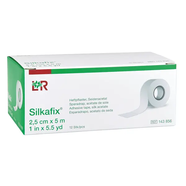 Silkafix Heftpflaster weiß - Fixierung von Verbänden und medizinischem Zubehör (SSB-fähig)