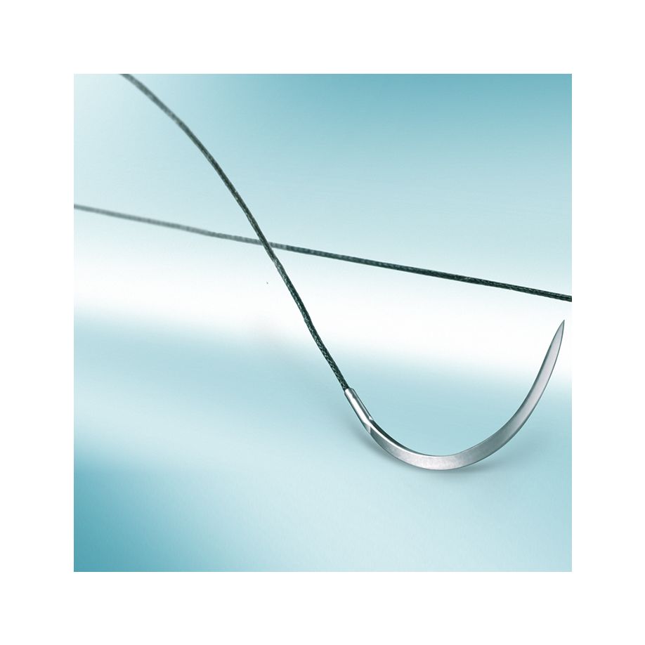 SILKAM GR19  1,5=4/0 - Schwarzes, nicht resorbierbares Nahtmaterial (SSB-fähig)