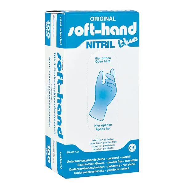 Soft-Hand Nitril Blue - Untersuchungshandschuhe, Latex- und puderfrei