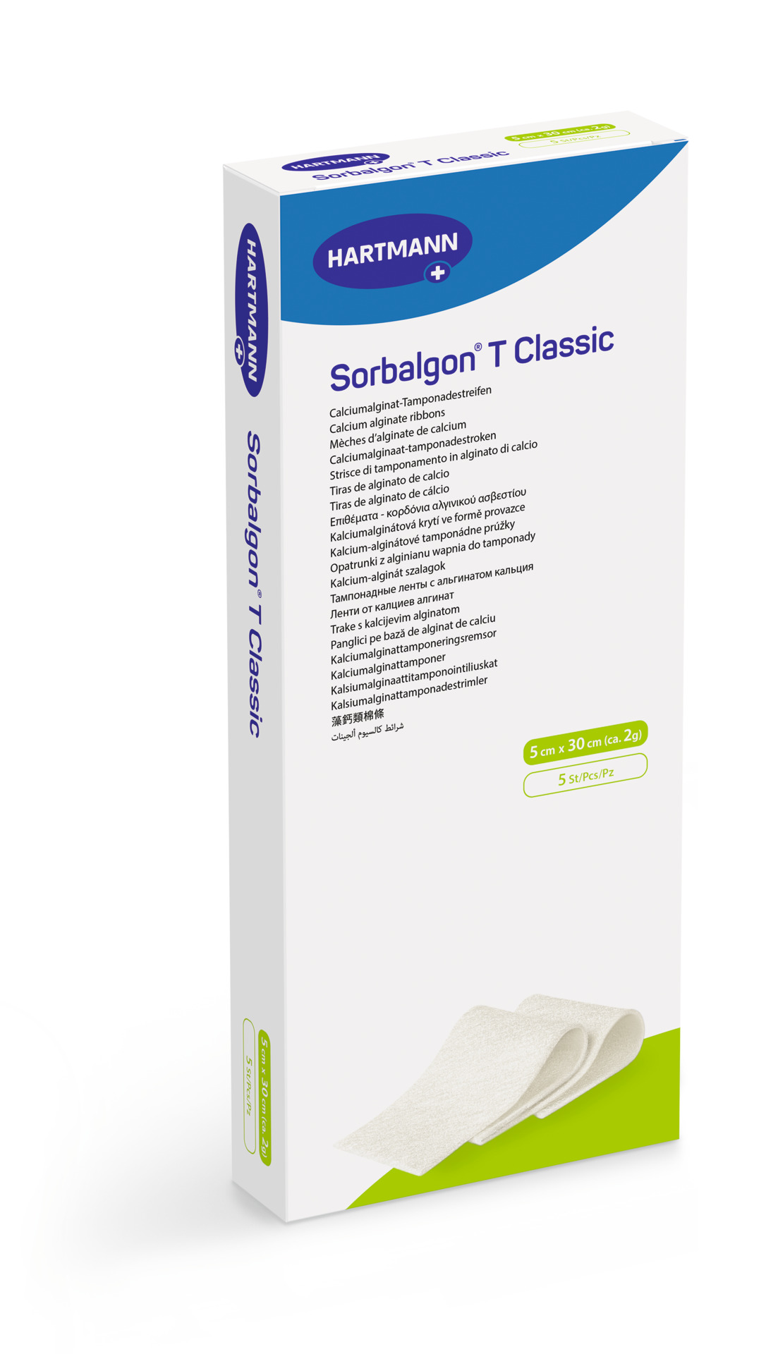 Sorbalgon T Classic - Calciumalginat-Kompresse für tiefe Wunden (SSB-fähig)
