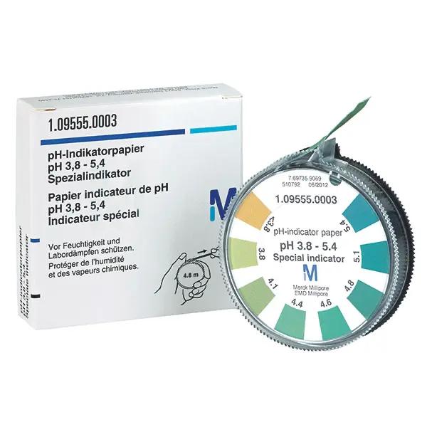 Spezial-Indikatorpapier Merck - pH-Teststreifen oder Papier auf der Rolle