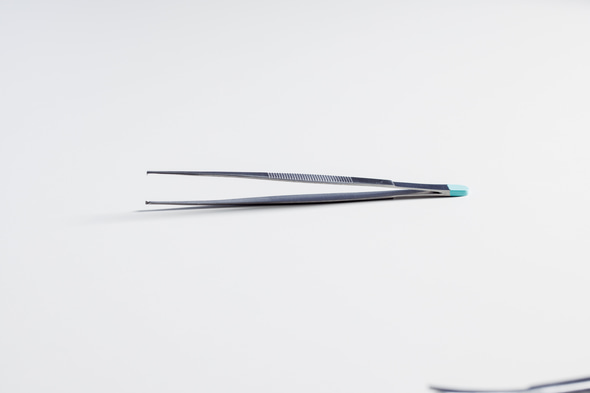 Standard Pinzette, chirurgisch, 16 cm gerade, feine Spitze -  steriles Einmalinstrument