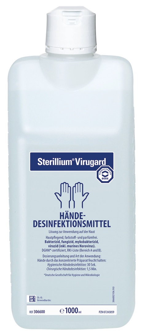 Sterillium Virugard - Händedesinfektionsmittel farbstoff- und parfümfrei