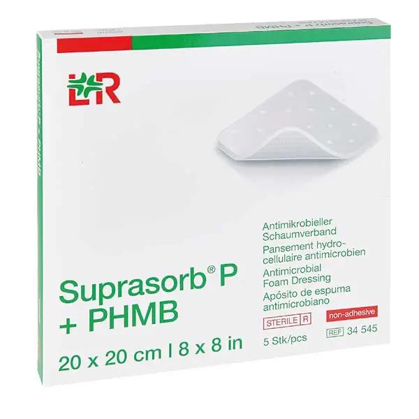 Suprasorb P plus PHMB - Steriler, antimikrobieller PU Schaumverband (SSB-fähig)